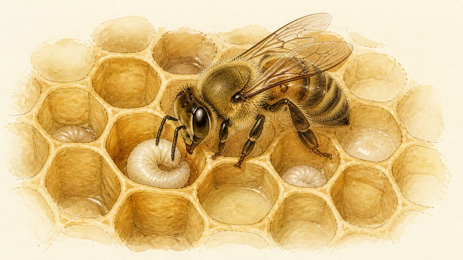 De l'œuf à l'abeille : le cycle de développement
